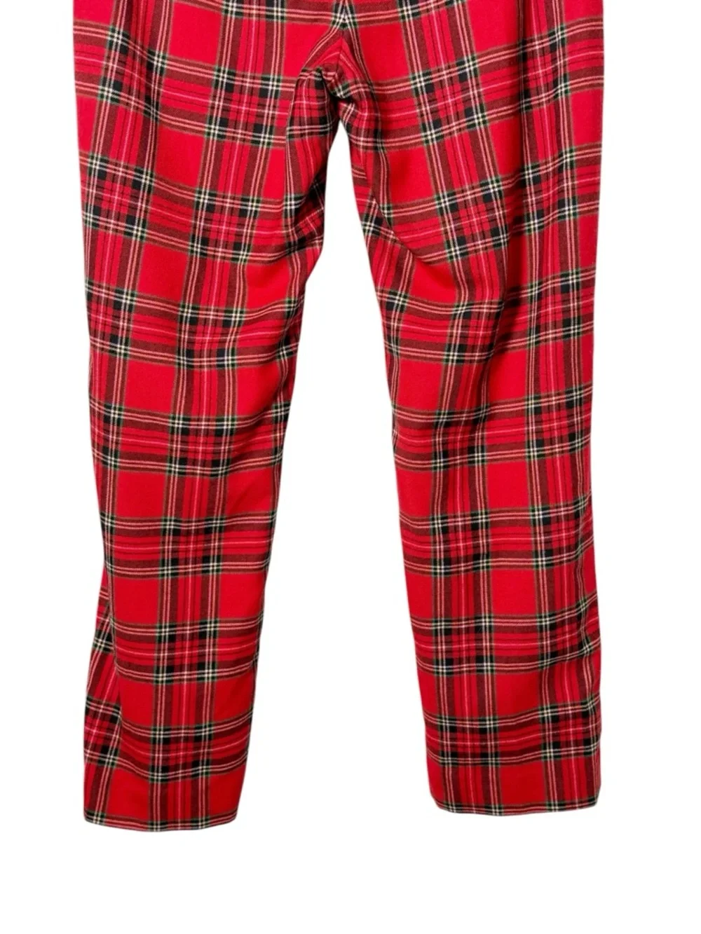 J. Crew‎ Wool Blend Straight Leg Kate Pants in Red Tartan Plaid Size 6P